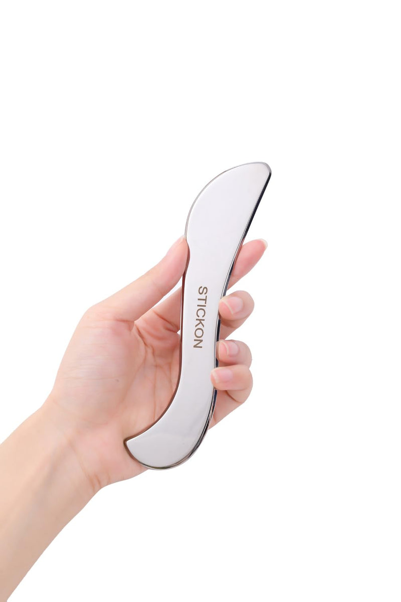 [Australia] - STICKON 3 in 1 Stainless Steel Muscle Scraper Tools Set, Gua Sha Scraping Massage Tools for Physical Therapy, IASTM Tools Soft Tissue Massage Tool, Guasha Tool for Body(STICKON-54) Pitao15 Shape 