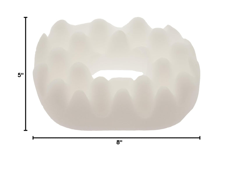 [Australia] - Deluxe Comfort Better Sleep Ear Guard Pillow Accessory, 8" x 5" x 3" - Orthopedic Grade Foam - Convoluted Design Keeps Ear Protected - Perfect Side Sleeper - Ear Protector, White 