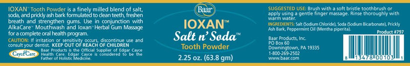 [Australia] - Salt N' Soda Toothpowder, Ioxan Tooth Powder 