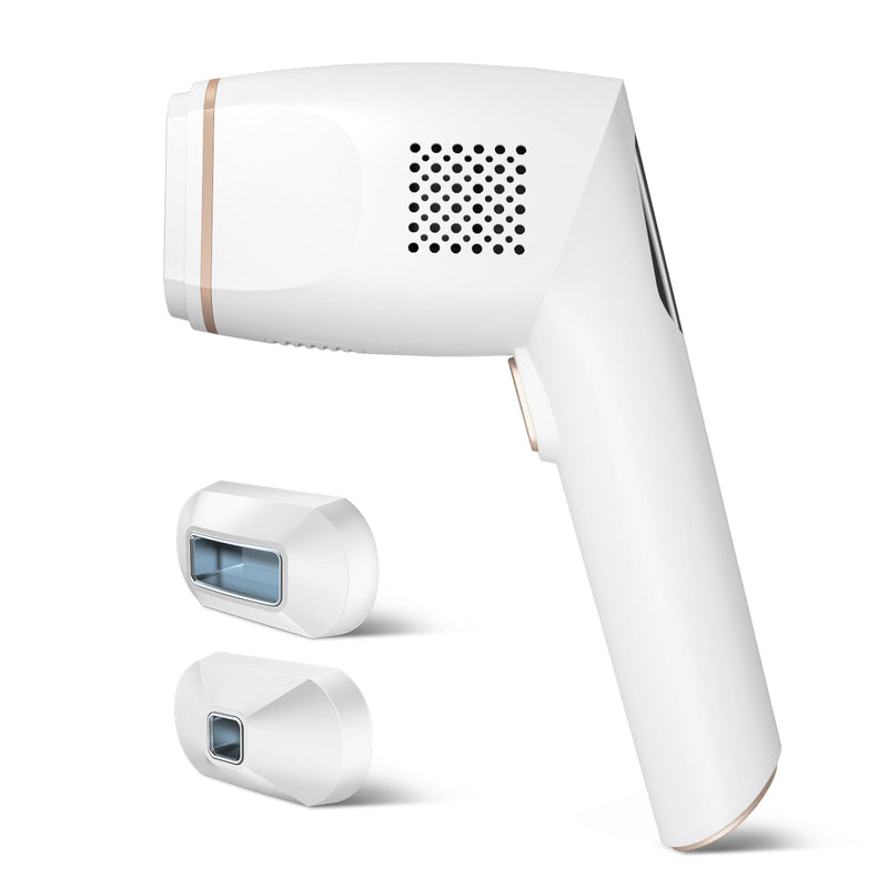 [Australia] - IPL hair removal device with infinite light pulses and 2 attachments laser hair removal device for face body bikini area armpits white 
