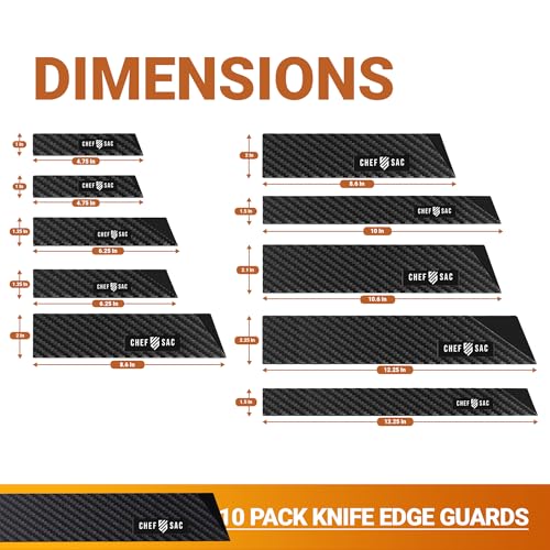 Chef Sac Tactical Toiletry Bag with 10-Pack Knife Guards Included