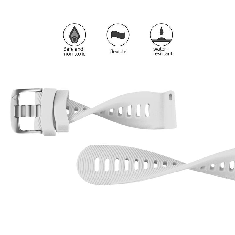 [Australia] - NotoCity Bands for Galaxy Watch 4/4 Classic & Galaxy Watch 5/5 Pro, 20mm Silicone Replacement Strap for Vivoactive 3 Vivoactive 5 Vívomove HR Forerunner 645/245 Music Band white 