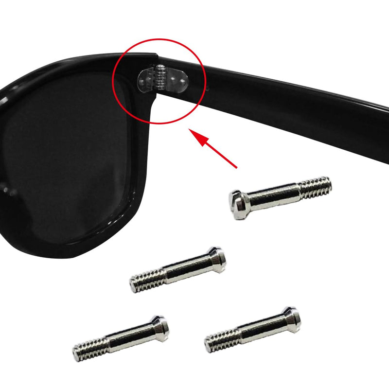 [Australia] - Replacement Screws for Ray Ban Sunglasses Wayfarer RB2140 RB4340 Sunglasses Repair Screw Kit (Set of 4),Screwdriver silver 