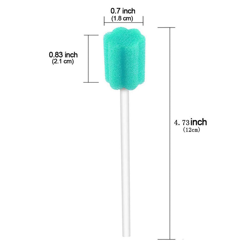 [Australia] - Wellgler's Disposable Oral Care Swabs, Sterile Sponge Mouth Swabs (250pcs, Sky Blue) Plum Shape Sky Blue 250 