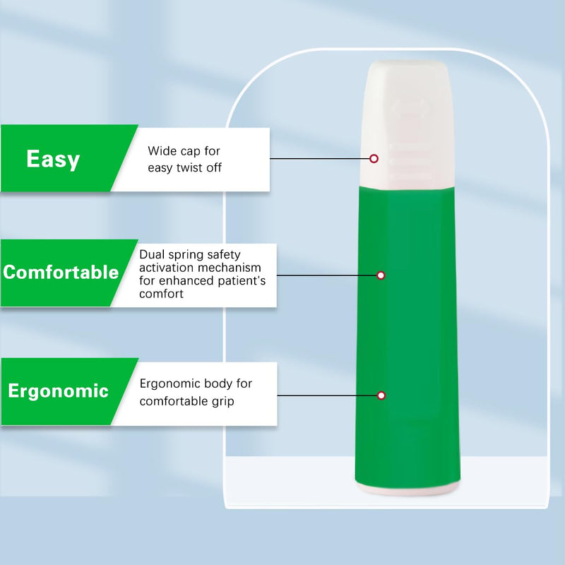 [Australia] - Safety Lancets, Pressure-Activated,Single use,for Comfortable Blood Testing (30G) 30G 