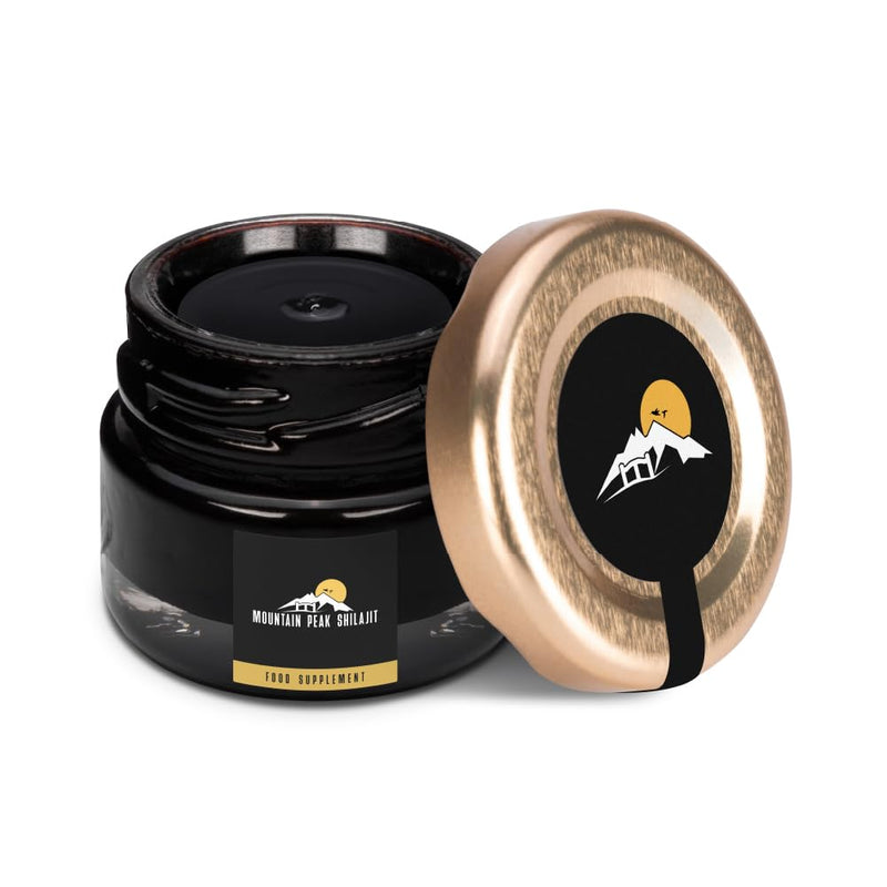 Resin – Pure Himalayan Shilajit Resin, Rich in Fulvic & Humic Acid – Supports Stamina, Immune System & Vitality – (30g) Jar