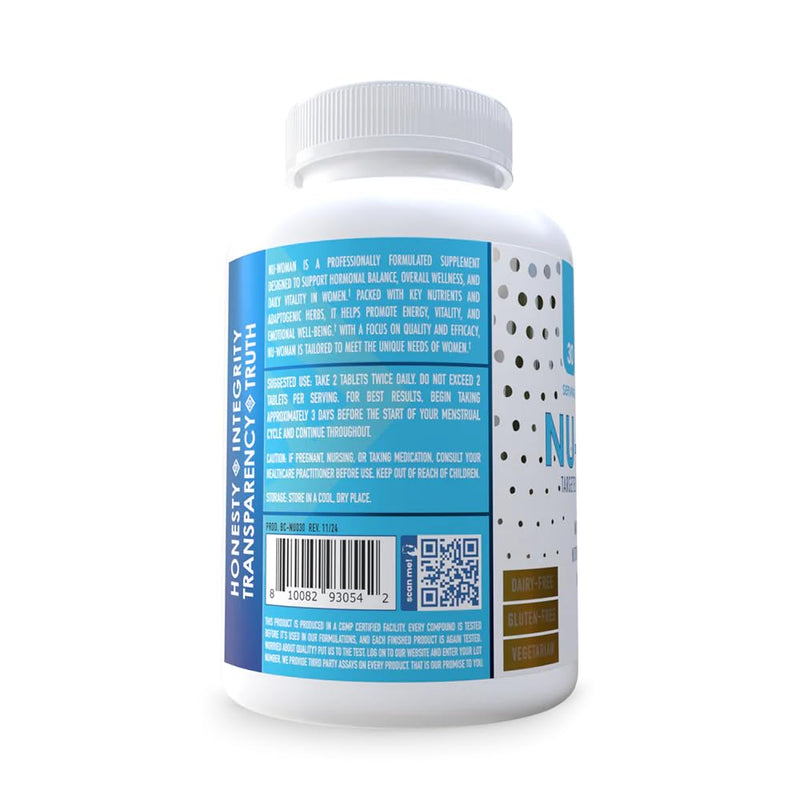 [Australia] - NuEthix Formulations Nu-Woman - Targeted Feminine Hormone System Support - Nutrients to Support Your Body Healing and Working The Way its Supposed to Work - 60 Tablets Unflavored 