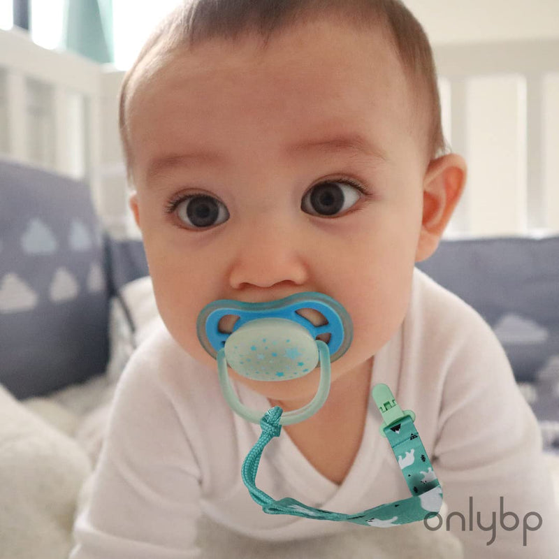 [Australia] - OnlyBP® Set 6 Baby Pacifier Holder Clip - Pacifier Clip for Boys and Girls Fits for Most Pacifiers - Protects Your Baby - Binkie Styles & Baby Teethers & Toys and Gift 