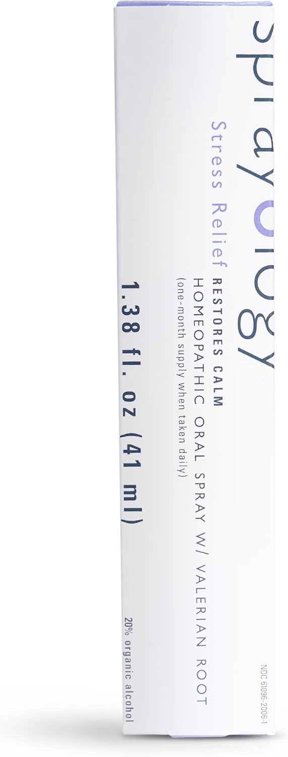 StressRelief Homeopathic Oral Spray, Natural Stress & Worry Support, Fast-Acting Mood & Irritability Relief, Vegan, Gluten-Free, Lactose-Free, 30-Day Supply (1.38 fl oz)