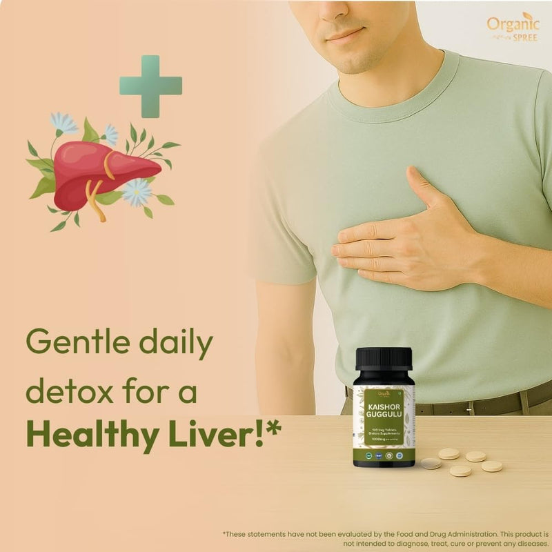ORGANIC SPREE Kaishor Guggulu 120 Tablets - Ayurvedic Formulation - Certified and Vegetarian (1) 1