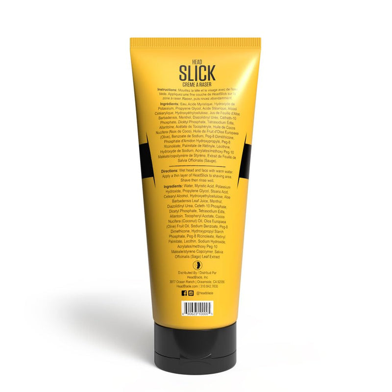 [Australia] - HeadBlade HeadSlick Shave Cream 8 oz for Smooth Headshaving for Bald Men, Helps with Irritation, Redness, & Razor Burn 8 Fl Oz (Pack of 1) 