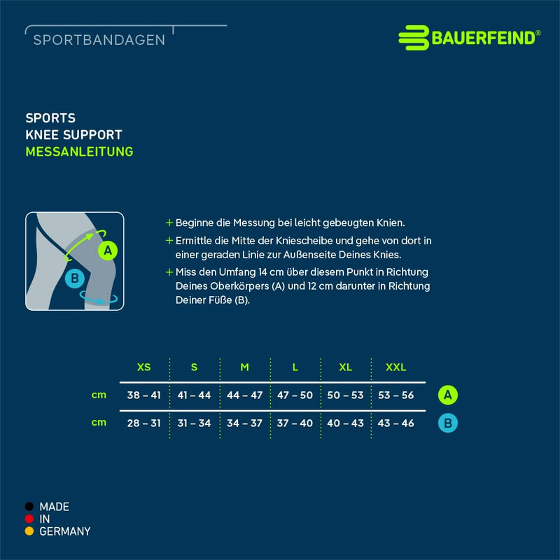 [Australia] - Bauerfeind knee bandage “Knee Support” with silicone ring, can be worn on the right and left Rivera L 