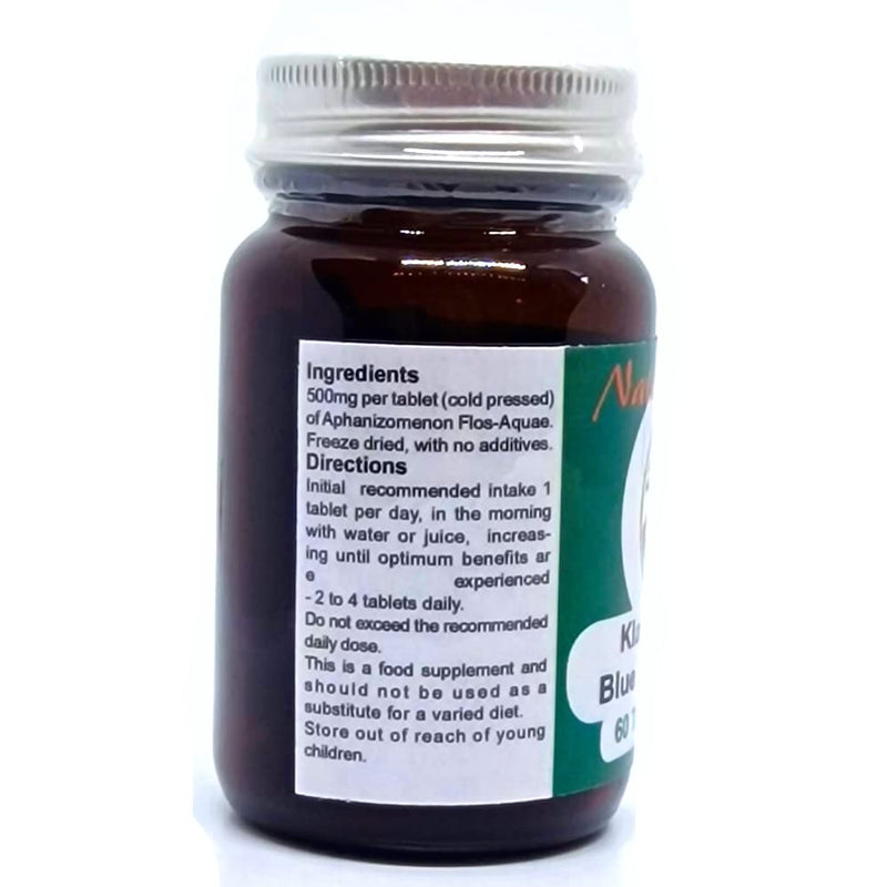 Nature’s Gold Klamath Lake Blue Green Algae 60 Tablets 500mg – Vegan. No Fillers. Tested for Purity 60 count (Pack of 1)