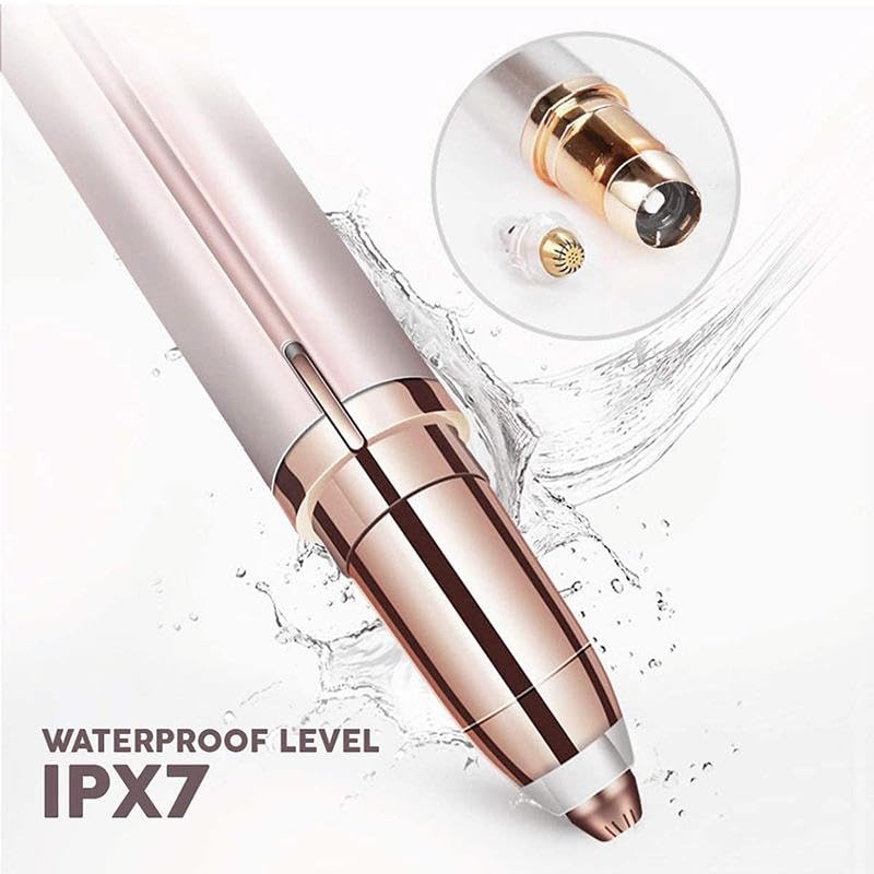 [Australia] - Eyebrow Hair Remover for Women，Eyebrow Trimmer Facial Hair Remover for Face with Rechargeable USB Cable Eyebrow Lips Body Facial Hair Remover Painless Lipstick Shavers (GOLD) GOLD 
