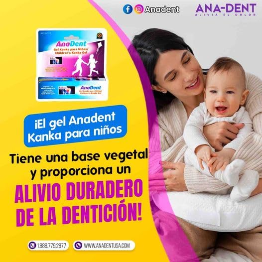 [Australia] - Children's Anadent Gel for Toothache & Gum Pain, Instant Pain Relief Gel for Kids & Babies, Made with Eugenol Plant-Based Ingredient to Relieve Teething Pain or Toothaches, 7g (0.25 oz) 