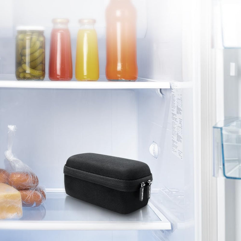 [Australia] - Krypthos 10 Slots Insulin Vial Protector Case, Insulin Vial Organizer Bag for Diabetics Standard 1ml 3ml 5ml and 10ml Vials, Insulin Carrying Case Fridge Holder Storage Holder, No Ice Pack Black-10 Slots 