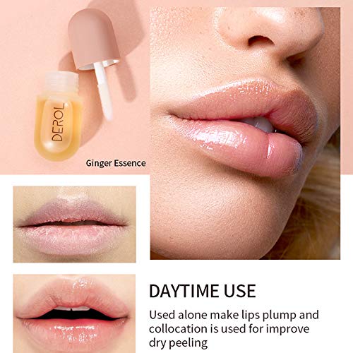 Lip Plumper,Derol Lip Plumper by NVYUE,Natural Lip Plumper and Lip Care Serum,Lip Enhancer for Fuller(2PCS)