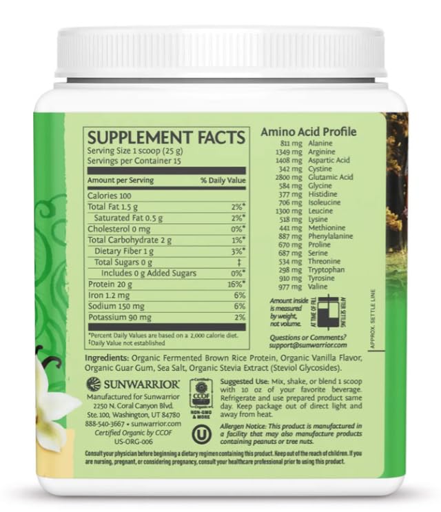 Plant-Based, Warrior Protein Warrior Classic Vanilla 375g