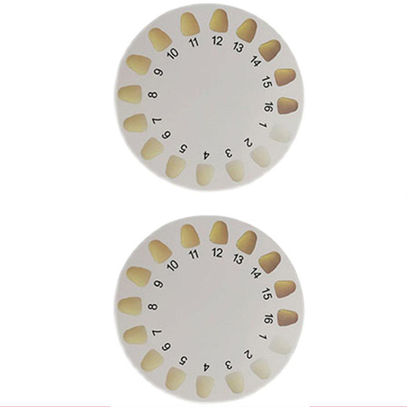 [Australia] - Uadme Teeth Color Cards, 3 Pcs Tooth Color Comparison Charts, Teeth Whitening, Shading, Dental Tooth Guide, Color Tracking Cards for Clinic, Hospital 