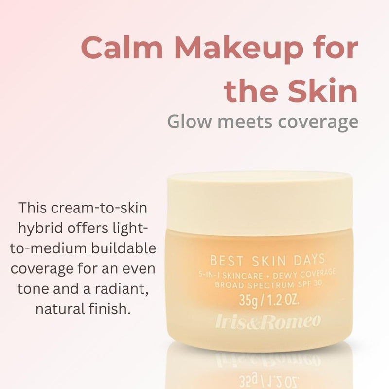 IRIS&ROMEO Best Skin Days SPF30 Whipped Tinted Moisturizer with Vitamin C + Hyaluronic Acid - Shade 3 - Light with Warm Undertones