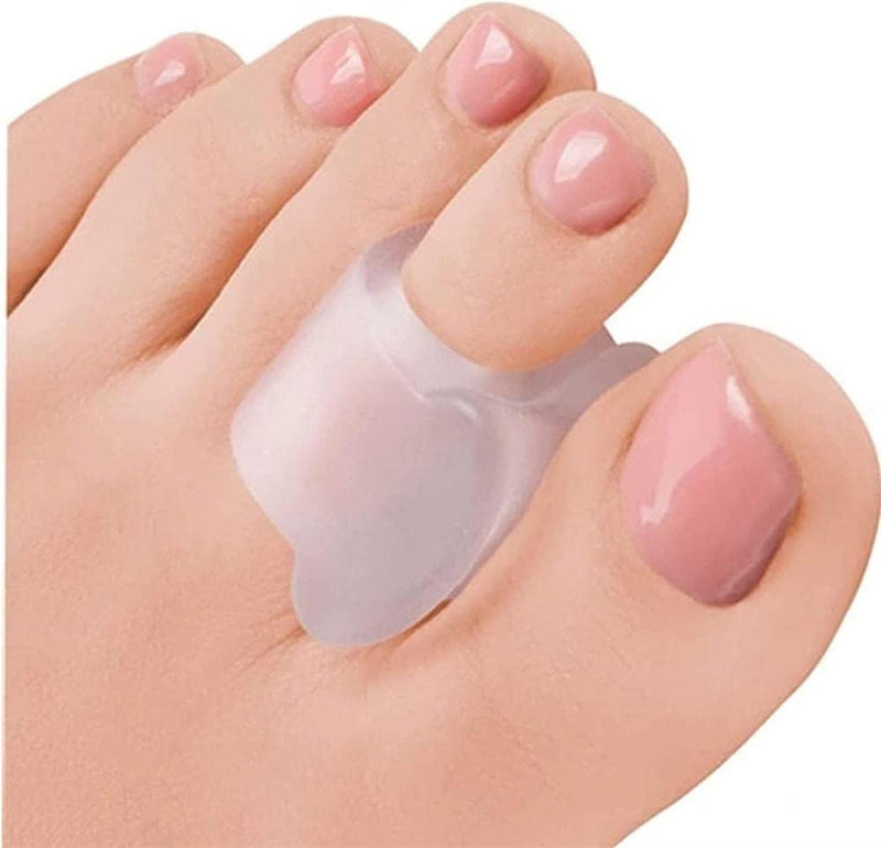 [Australia] - jinlanshop Large Toe Stretcher Toe Caps 4 Gel Toe Separators for Hallux Valgus Correction, for Overlapping Toes, Hammer Toes, Pain Relief 
