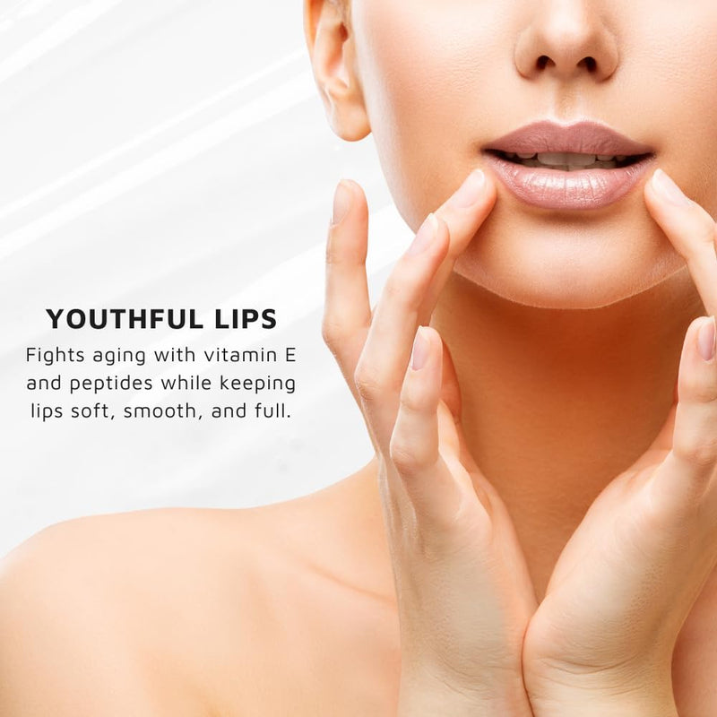Lip-Lift Tinted Lip Balm Conditioner, Vegan Hydrating Balm w/Vitamin E + Collagen + Aloe + Peptide, Sheer Buildable Color, Moisture-Barrier Care for Dry, Chapped Lips, Smooths Look of Lines Rosewood