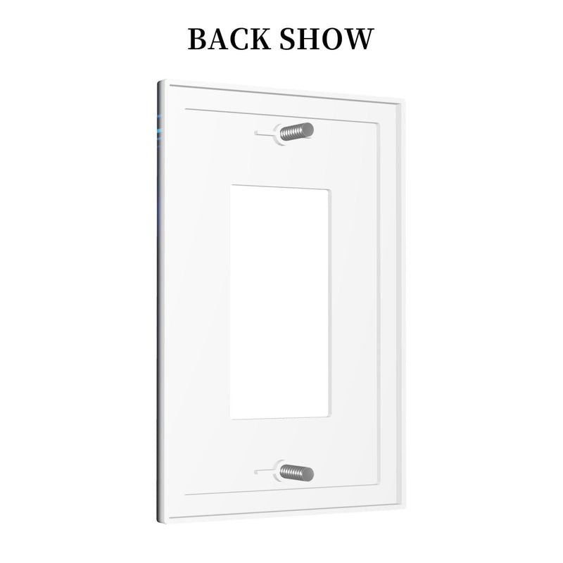 [Australia] - Stars Planet 1 Gang Light Switch Cover Blue Solar Decorative Wall Plate Single Rocker System Glow GFCI Switchplate Electrical Faceplate for Home Nursery Decor 1-Gang Rocker /5 x 3 IN Stars Solar System Planets 