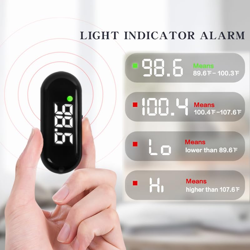 [Australia] - Medical Forehead Thermometer, Rechargeable Thermometer for Adults and Kids, Portable Infrared Digital Thermometer with Fever Alarm and LCD Display, Fast Accurate 1s Instant Results (Black) 