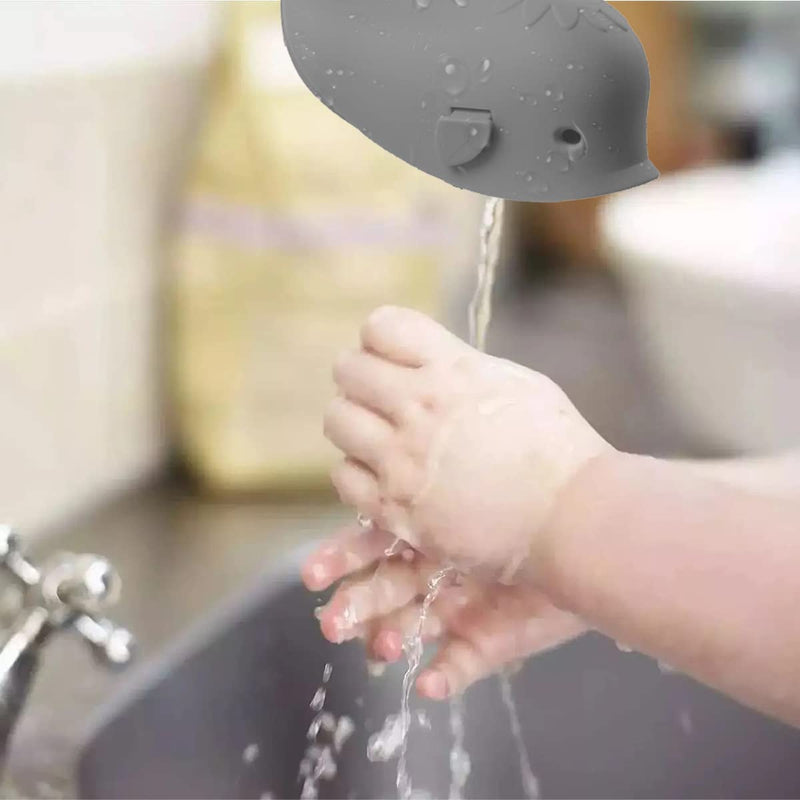[Australia] - Bath Spout Cover, Faucet Cover Baby Protector Bath Tub Faucet Cover Protector for Kids, Silicone Bathtub Spout Cover for Baby Kids Toddlers Safety Protection Accessories Gray 