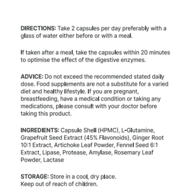 Mulier Menopause Bloating Relief, Digestive Enzyme Supplement, 10 Active Ingredients + Digestive Enzymes, Allergen Free & Vegan Friendly, 1 Month Supply, 60 Count, Gut Health