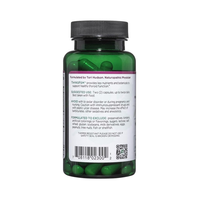 [Australia] - Vitanica ThyroFem, Thyroid Gland Support, Vegan, 60 Capsules 