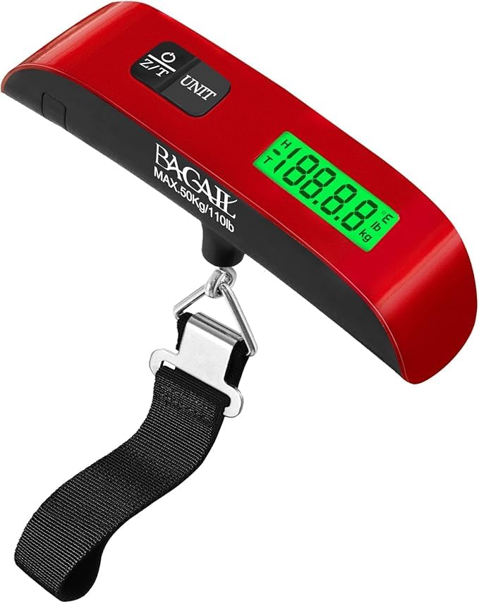 BAGAIL 10 Set Packing Cubes and Digital Luggage Scale