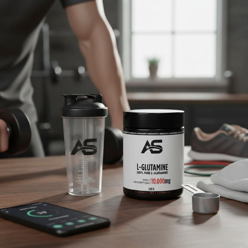 Premium Glutamine Powder [500g] - Pure - Tasteless + Additive-Free