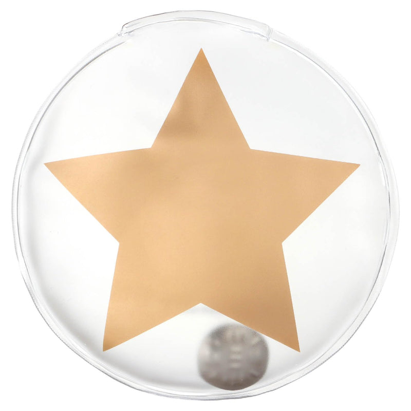 [Australia] - com-four® 4x reusable pocket warmers - hand warmers with star motif - heat pad for cold days and for on the go - heat kink cushion (04 pieces - large star, transparent) 04 pieces - large star, transparent 