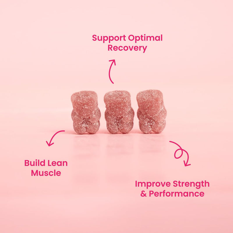 EHP LABS Creatine Gummies 3g Per Serving - Berry Bliss Chewable Creatine Monohydrate Gummies for Men & Women, Muscle Support, Strength & Workout Performance - Convenient Pre & Post Workout, No Powder