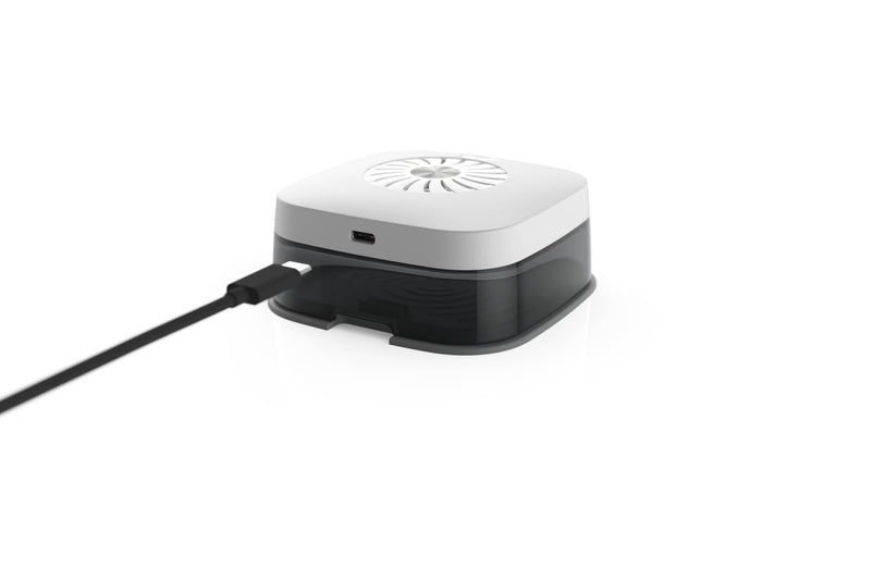 flow-med Dry-Turbo cd 2.1 UV - Hearing Aid Dehumidifier - Also for Rechargeable Hearing Aids - Medical Device - UV LED - Powerful Fan - Dry in 30 min - Automatic Stop - USB-C - German Development