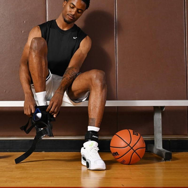 [Australia] - Zamst A2-DX Sports Ankle Brace with Protective Guards For High Ankle Sprains and Chronic Ankle Instability-for Basketball, Volleyball, Lacrosse, Football-Black, Size, Right and Left Specific Medium - Right Black 