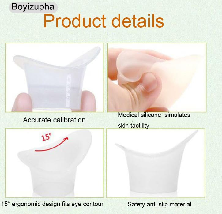 [Australia] - Boyizupha¬Æ 2 Pcs Silicone Eye Wash Cups for Eye Rinse,Cleansing with 1 Storage Container 
