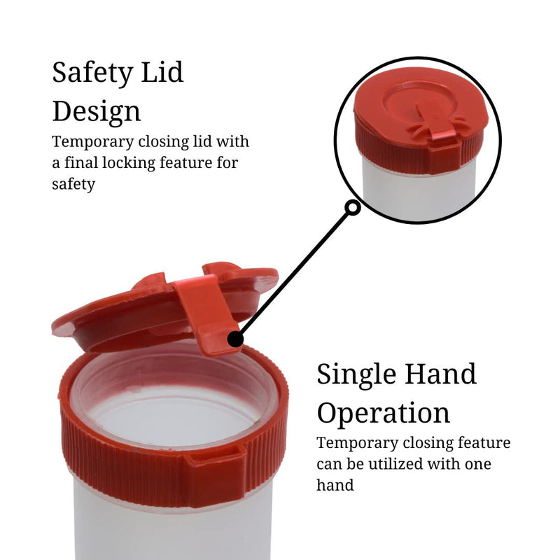 [Australia] - Portable First Aid Transportable Sharps Container with Locking Mechanism by Medical Sales Supply (Pack of 2) 