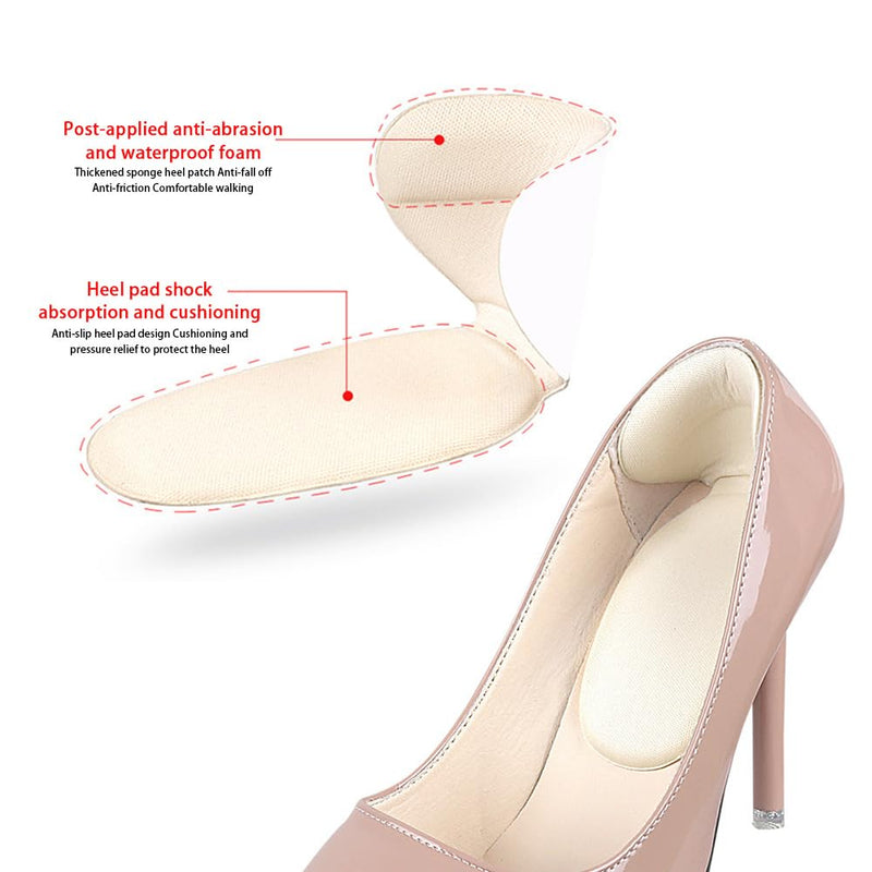 [Australia] - Pack of 10 foot pad set pads, washable forefoot pad, heel pad for shoes that are too large, heel protection for shoes, heel holder, sticker filler pads, arch support, insole 