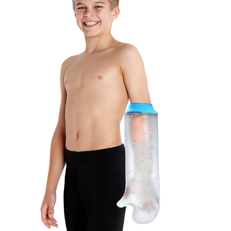 [Australia] - Cast Covers for Shower Arm Kids Waterproof Bath Soft comfortable Watertight seal to Keep Wounds Dry,Child Bandage Protector Covers Broken Hand,Wrist, Finger,Elbow,Fit Arm Circumference 6.3" to14.9" S-17.5 Inch 