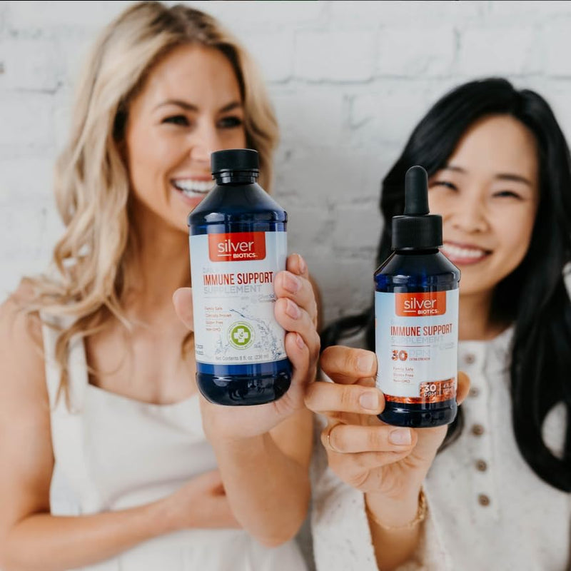 [Australia] - Silver Biotics Colloidal Nano SilverSol Ag₄O₄ 10 PPM Immune Support | Bio-Hacking Immune Building Natural Support | 16 Fl Oz 1 Pound (Pack of 1) 