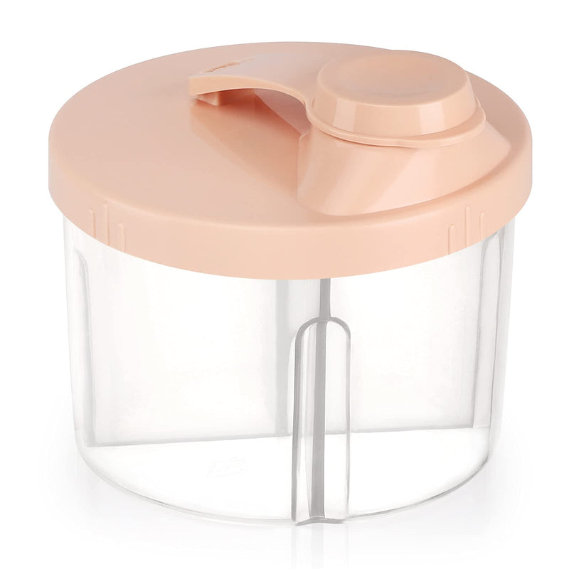 Accmor Baby Formula Dispenser On The Go, Non-Spill Rotating Four-Compartment Formula Container to Go, Milk Powder Kids Snack Container for Infant Toddler Travel Outdoor, Pink 1