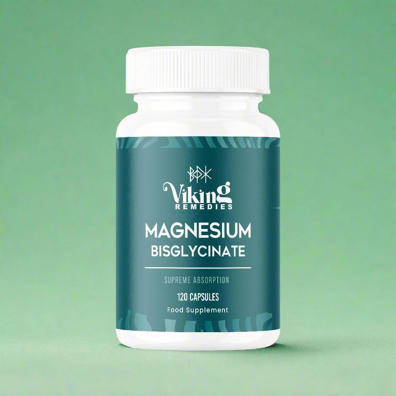 Magnesium Bisglycinate – High Absorption for Sleep, Relaxation & Muscle Recovery – 120 Vegan Capsules – Made in UK