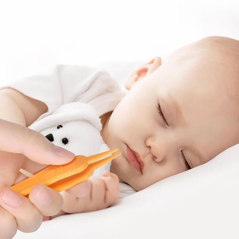 [Australia] - GSHLLO 10 Pcs Plastic Infant Nose Cleaning Tweezers Baby Ear Nose Navel Cleaner Clip Newborn Booger Remover Picker Plier for Baby Care 