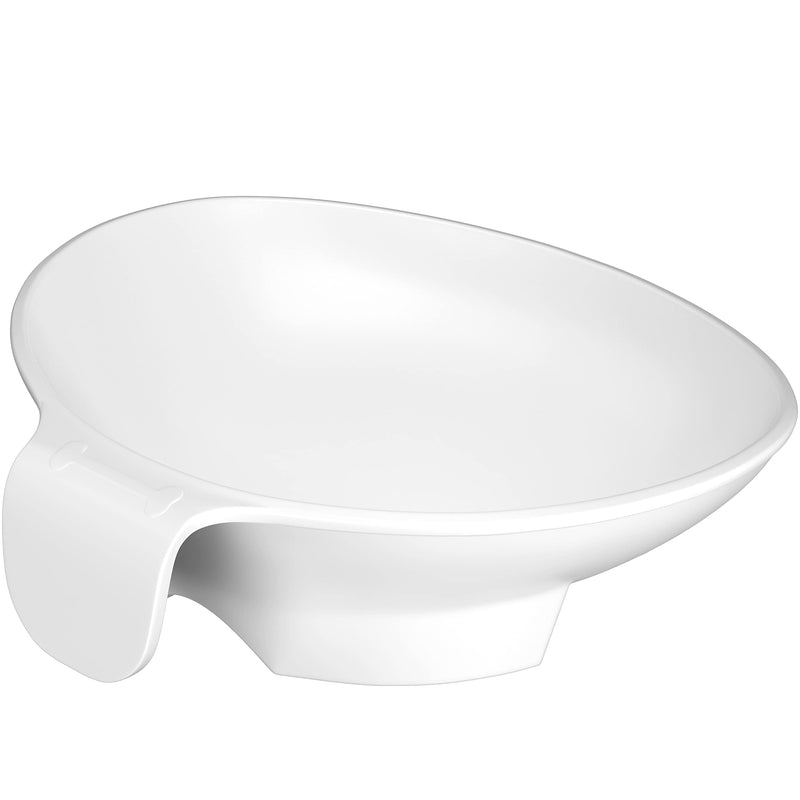 [Australia] - Adaptive Scoop Plate with Handle - Non-Skid Melamine Bowl for Disabled Adults, One-Handed Plates for Elderly with Tremor, Arthritis or Parkinson's, 6 Inch, Spill-Proof, by Senior ICare 