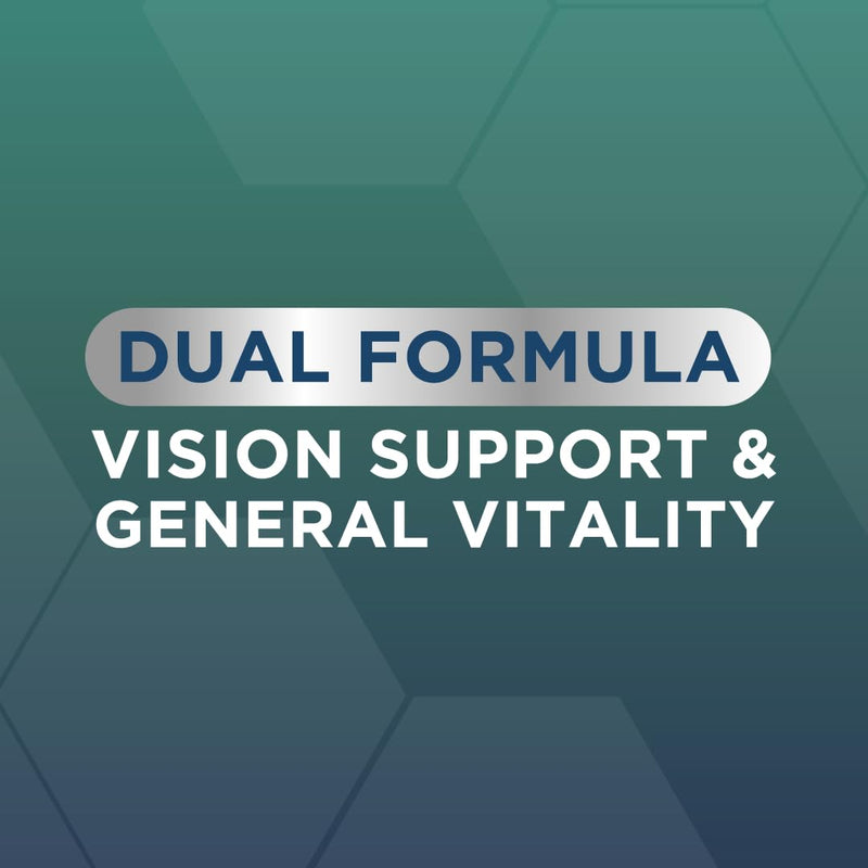 Ocuvite Complete 50+ Eye Supplement - Supports the Visual System & 50+ Wellbeing by Bausch + Lomb – Lutein and Zeaxanthin Supplement with Omega 3 DHA & EPA, Vitamin B6 & Vitamin D, 2 Capsules Per Day