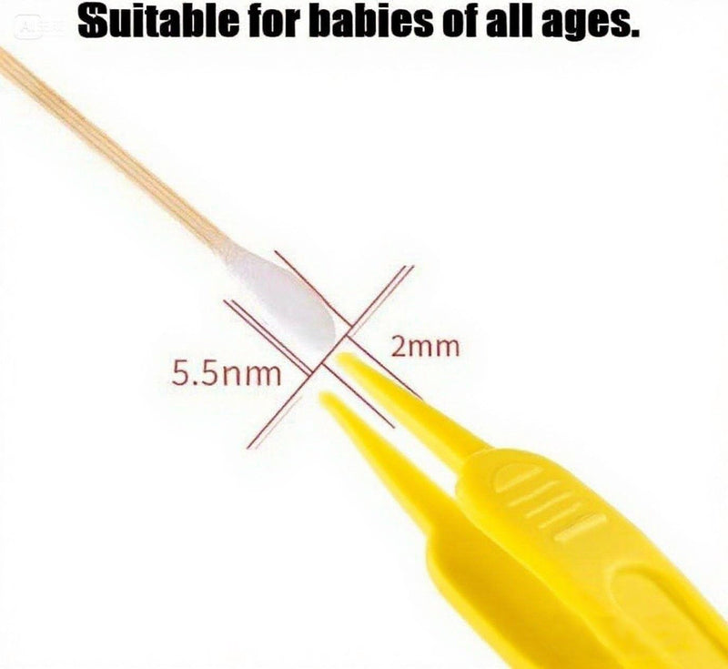 [Australia] - Kids Ear Wax Removal Tweezers, BPA - Free Plastic Infant Ear Cleaning Tool with Protective Case, Color - Coded Baby Ear Care AccessoriesÔºà5 pcs) 