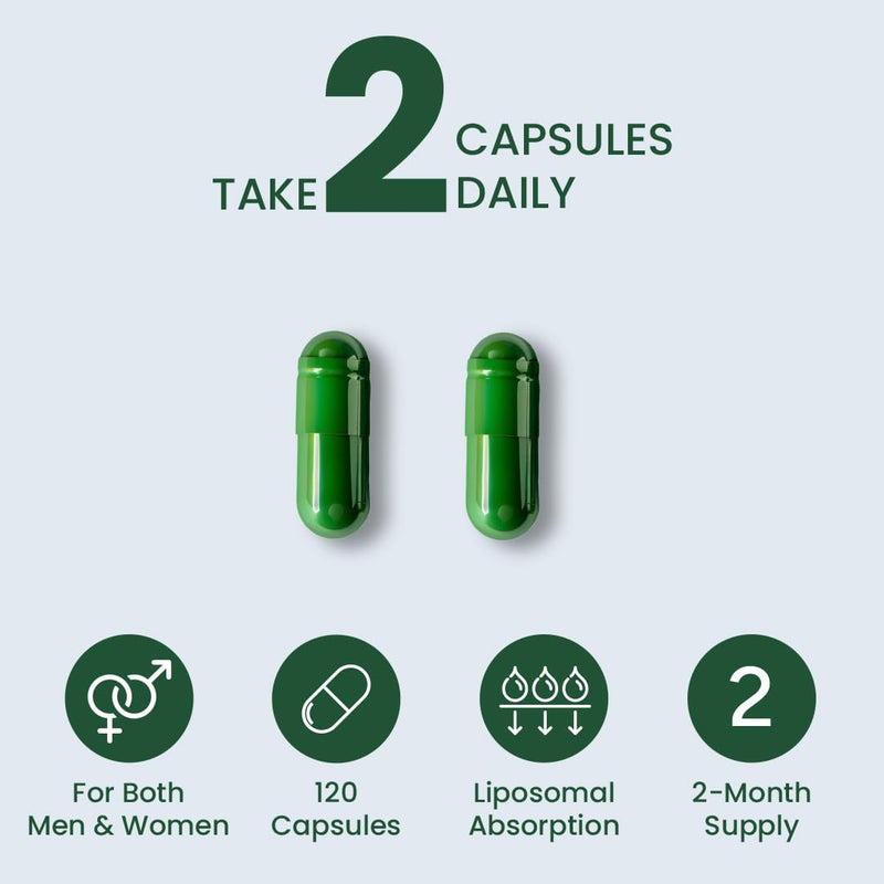 ZeroHarm Liposomal CoQ10 250mg with Grape Seed & Piperine – Heart, Energy & Antioxidant Support – Advanced Liposomal Absorption – Powered by Real Food Ingredients – 120 Vegan Capsules