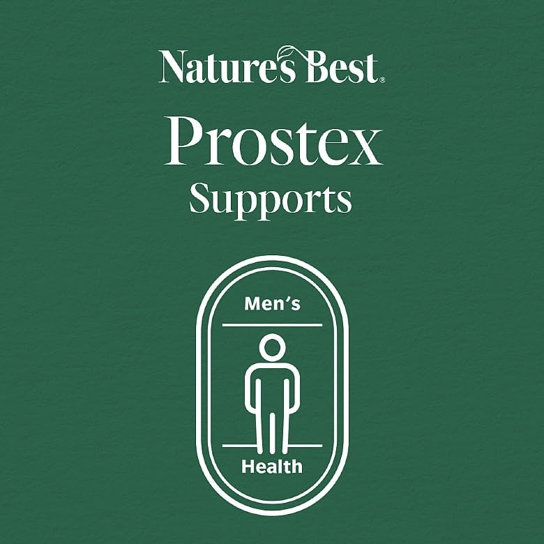 Nature’s Best Prostex - High Strength Men’s Health Supplement with Beta Sitosterol, Zinc & Vitamin D3 - Testosterone, Fertility & Immune Support - 90 Vegan Tablets (1+ Month Supply)
